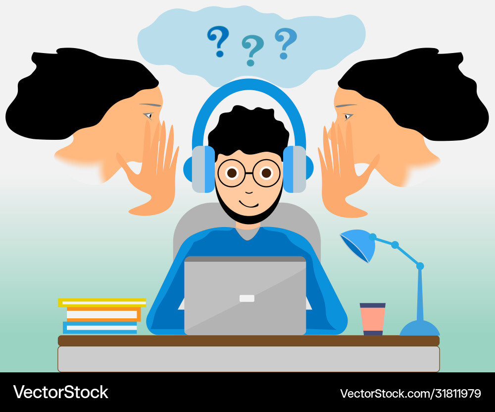 A programmer getting brilli Vector Image