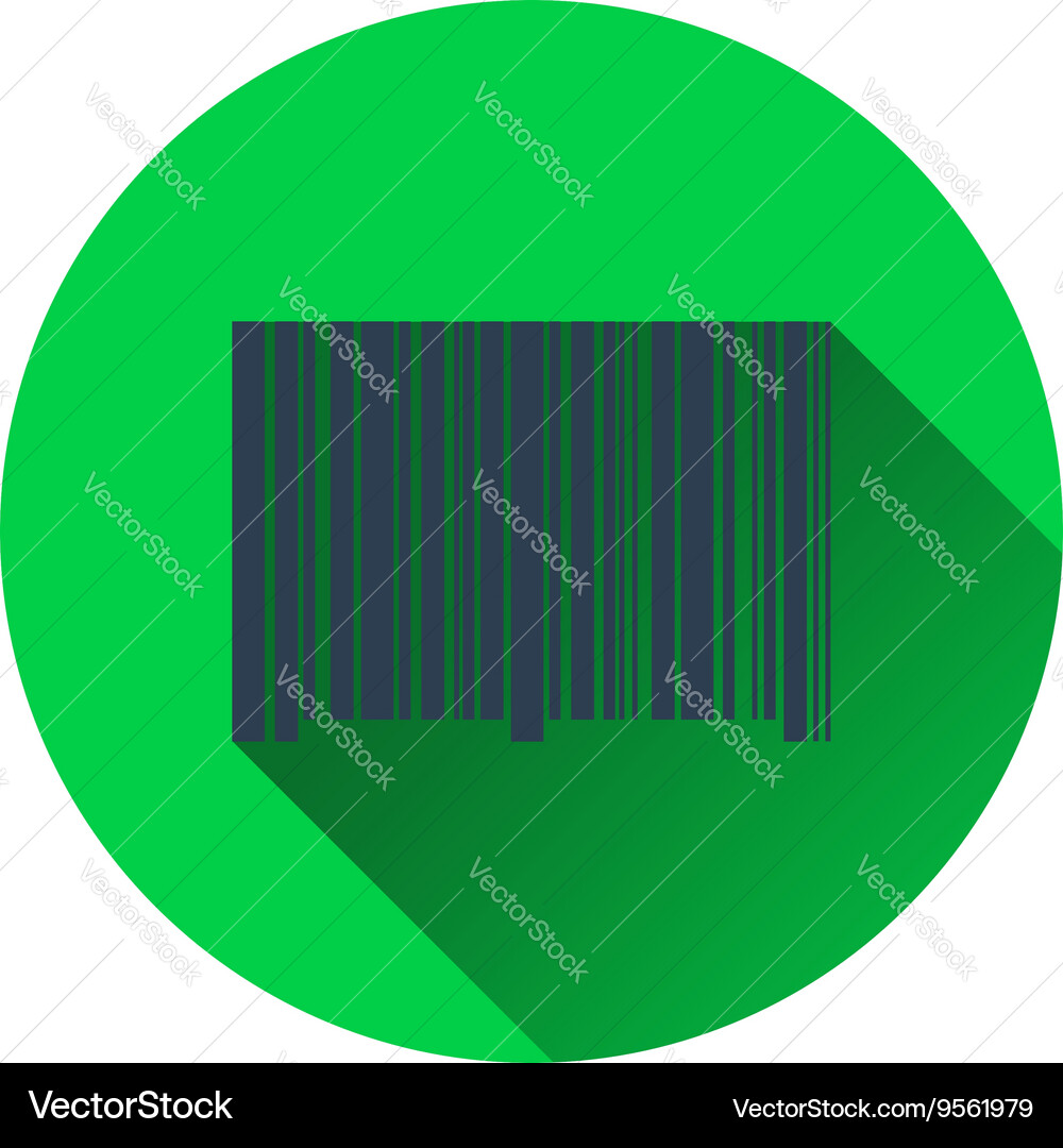 Bar code icon vector image