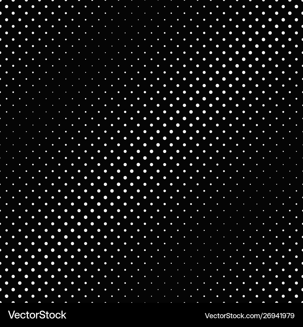 Black and white abstract dot pattern background Black and white abstract dot pattern background vector image