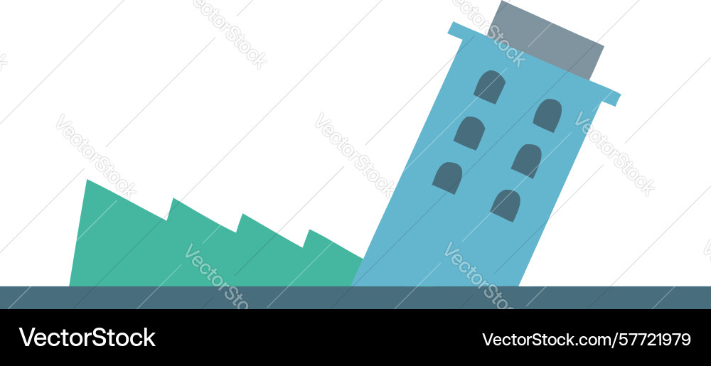 Deconstructing building structure urban Vector Image
