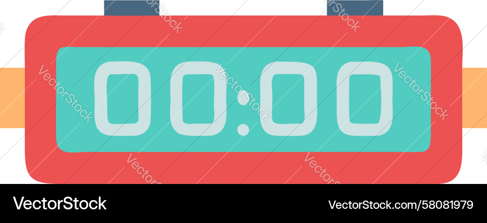Digital Stopwatch Timer - Precise Timing Vector Image