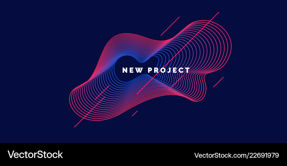 Dynamic Fluid Forms vector image