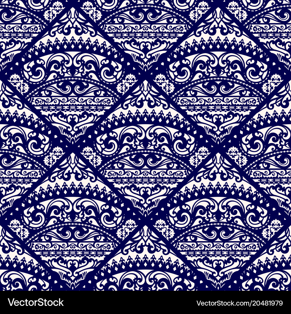 Elegant Damask Pattern Vector Image