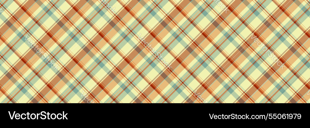 Elegant diagonal plaid pattern in soft autumnal Vector Image
