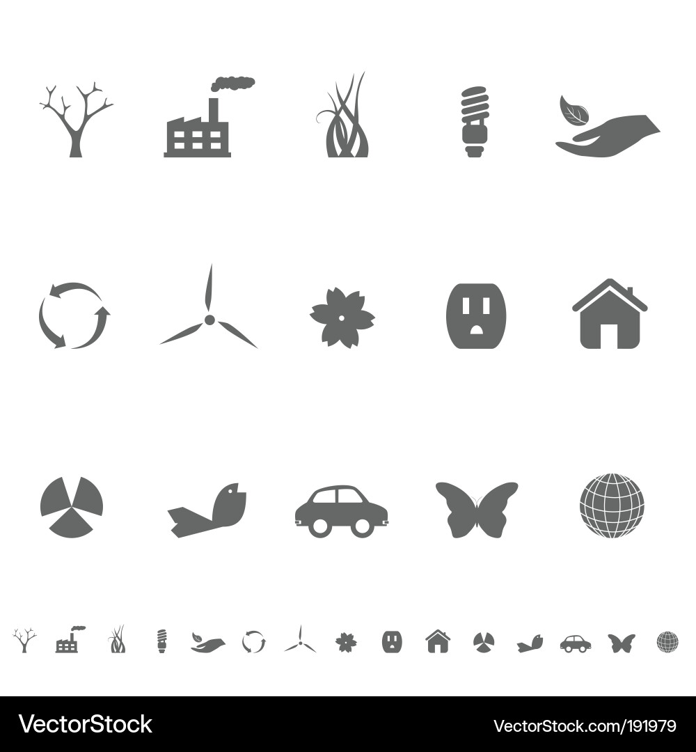 Environmental Icon Set vector image