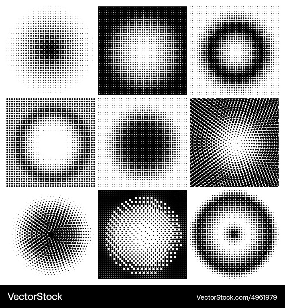 Halftone Dot Pattern vector image