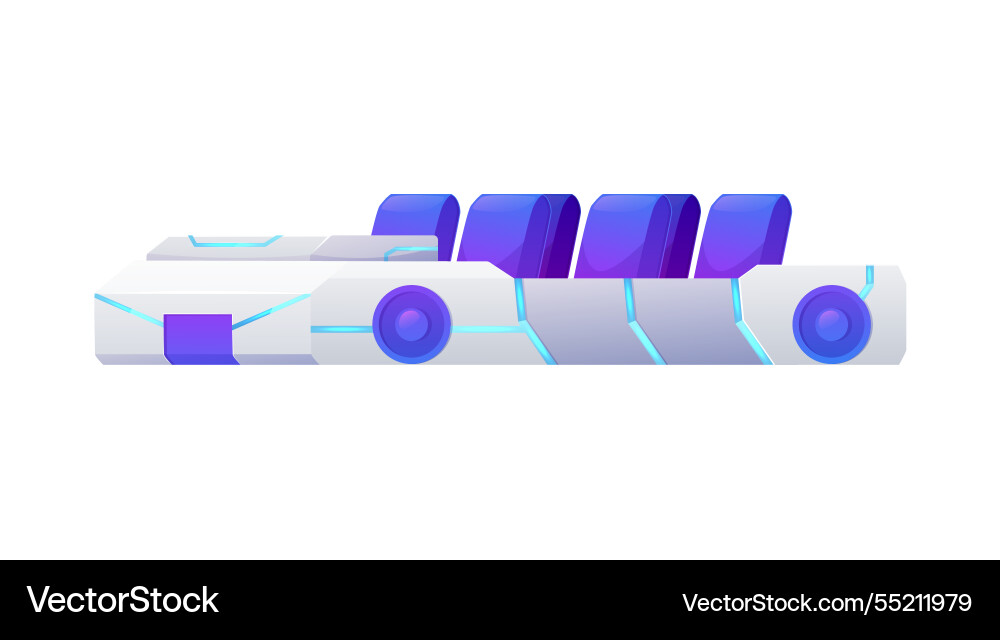 Machine with multiple seats Machine with multiple seats vector image