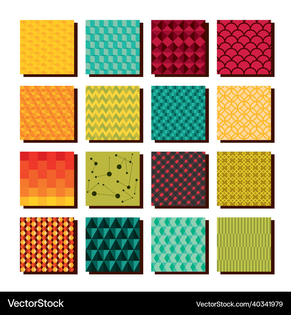 Set of seamless patterns Vector Image