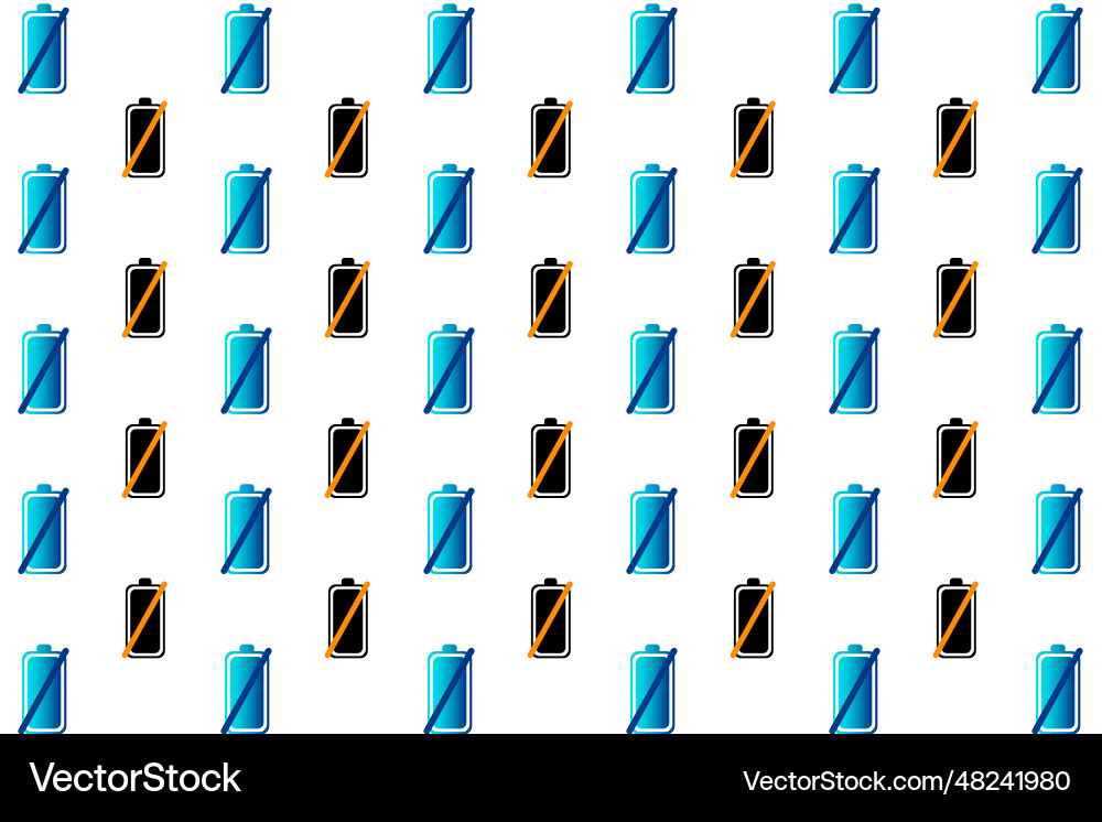 Abstract battery unavailable pattern background Abstract battery unavailable pattern background vector image