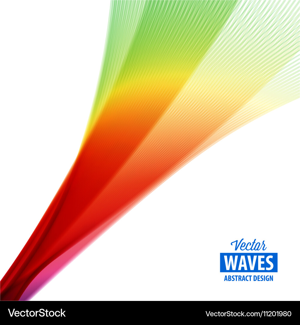 Abstract smooth color wave vector image