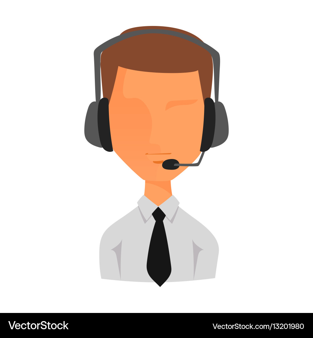 Anonymous Man Icon - Web Avatar Vector Image