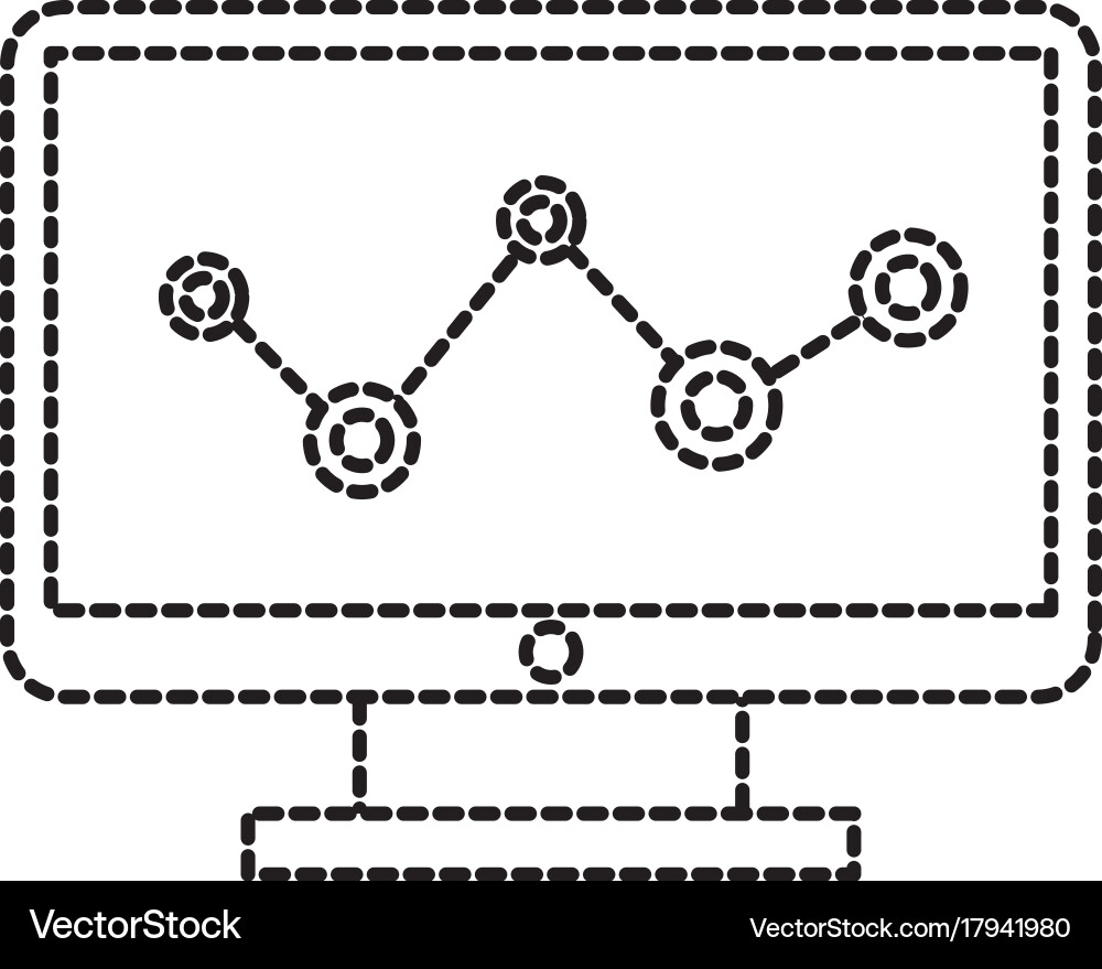 Computer solution gears connection device Vector Image