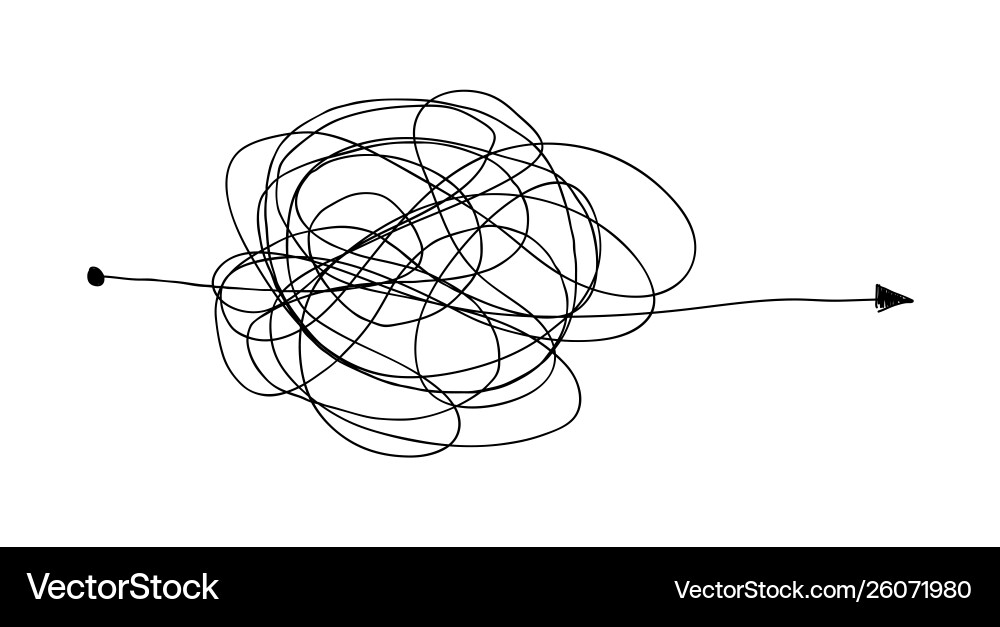 Insane random line Insane random line vector image