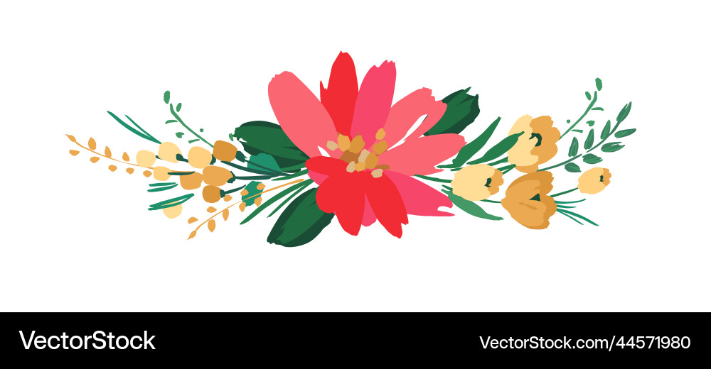 Isoliertes florales Design mit niedlichen Blumen Isoliertes florales Design mit niedlichen Blumen vektorbild