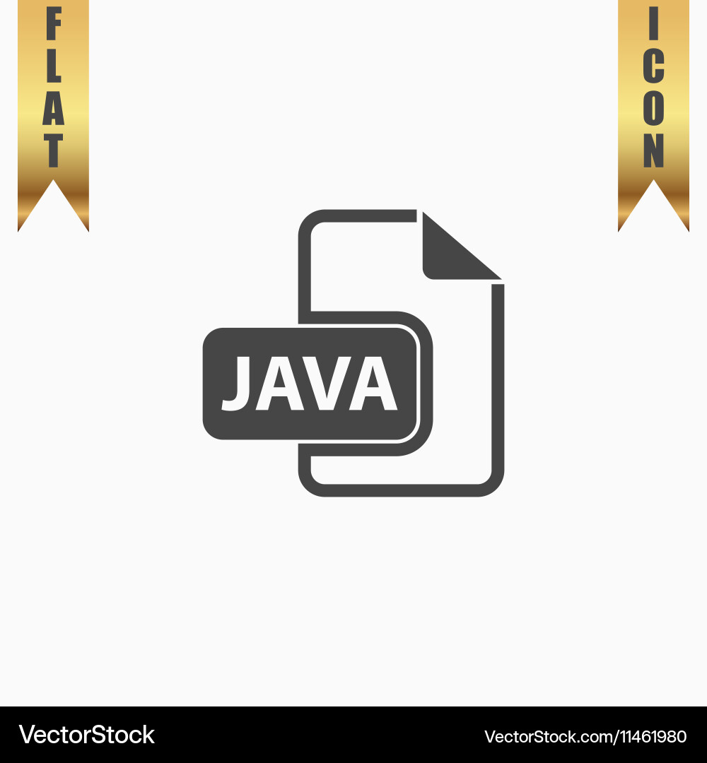 Java Entwicklung Datei Format flach Symbol Vektorbild