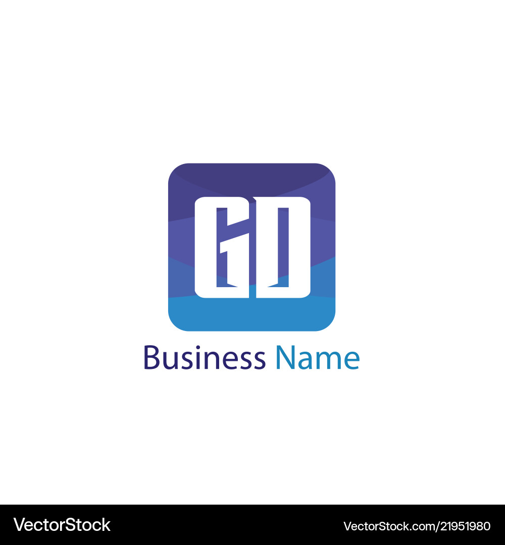 Original Buchstaben gd Logo Vorlage Design Original Buchstaben gd Logo Vorlage Design vektorbild