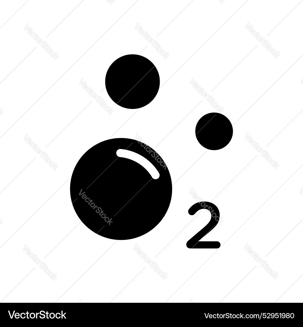 Oxygen o2 icon isolated on white background Oxygen o2 icon isolated on white background vector image