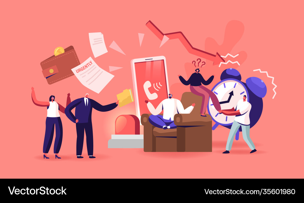 Problem ignoring concept frivolous character Problem ignoring concept frivolous character vector image
