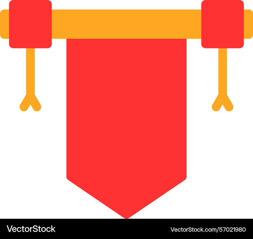 Spring scroll flat style icon design Vector Image