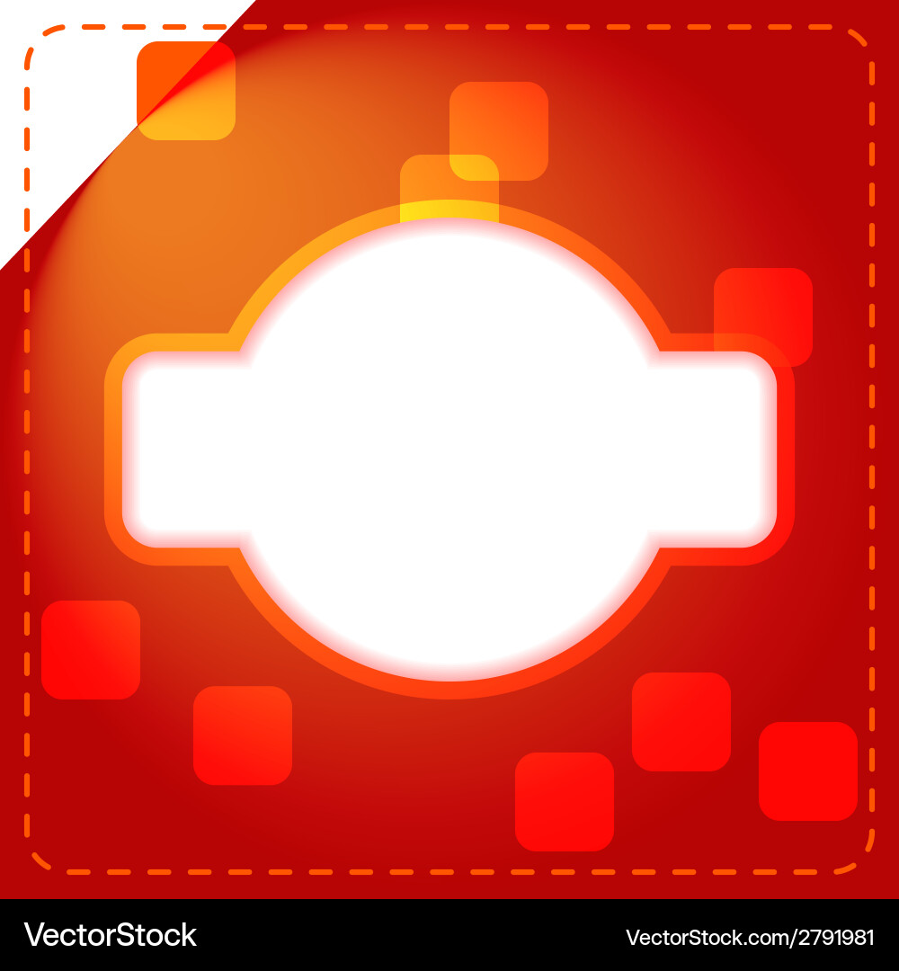Abstract background with random rounded square Vector Image