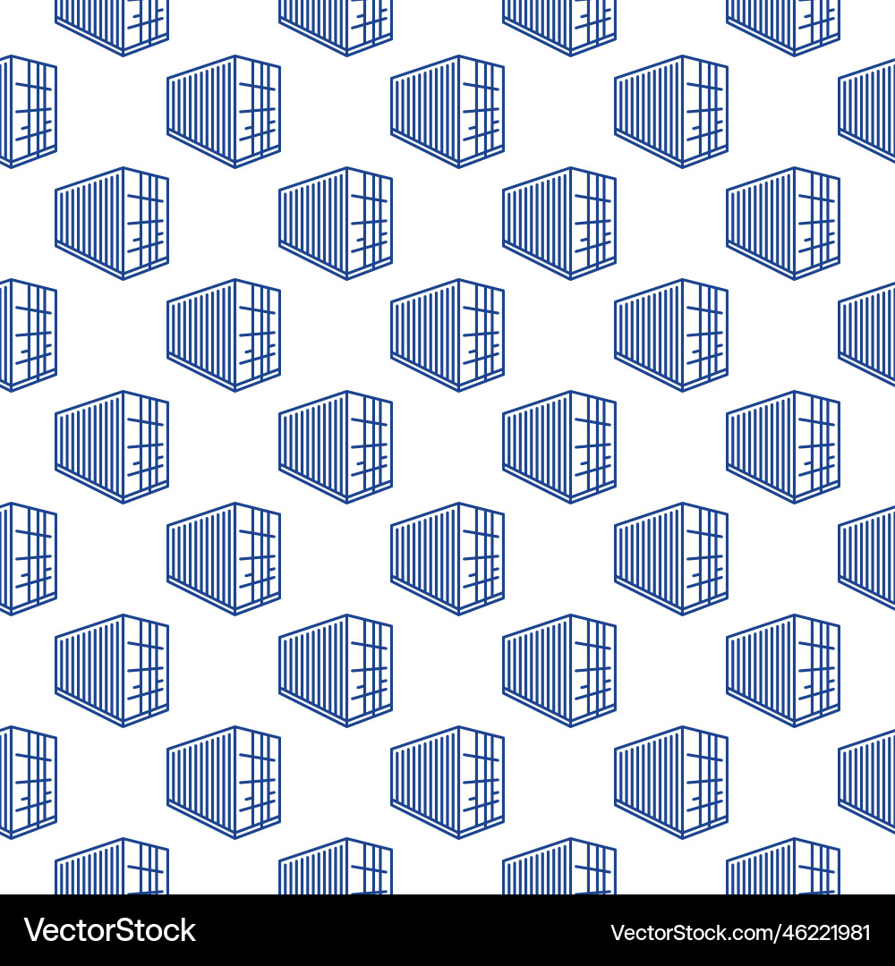 Container shipping concept simple outline Container shipping concept simple outline vector image