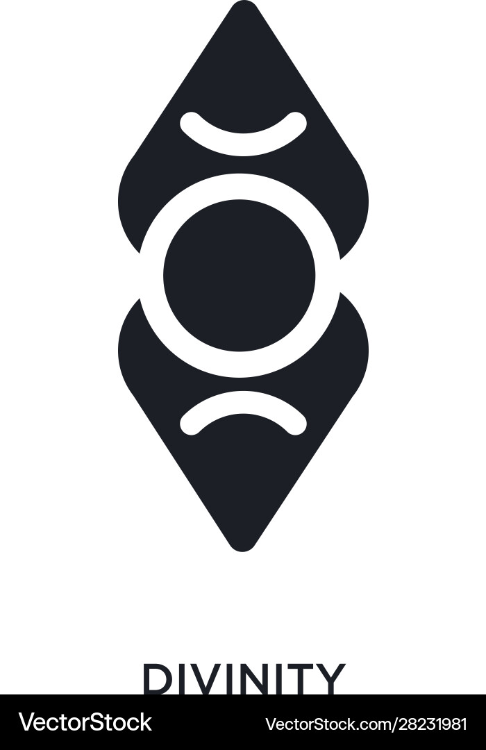 Divinity isolated icon simple element from zodiac Divinity isolated icon simple element from zodiac vector image
