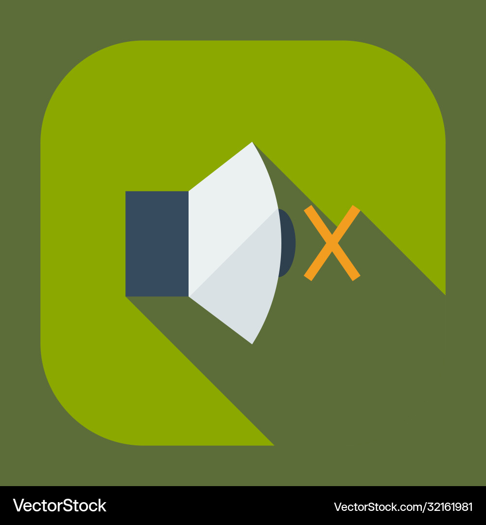 Flat modern design with shadow icons sound Vector Image