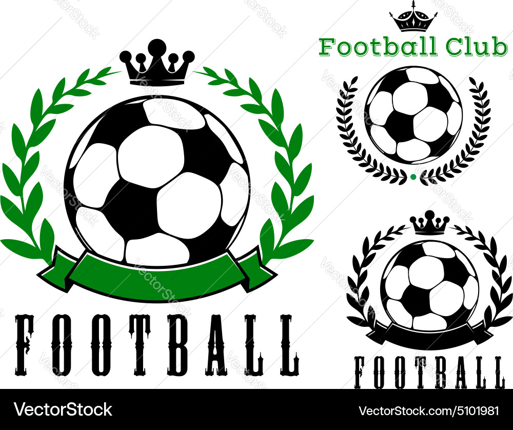 Fußball Club Badge Elemente Vektorbild