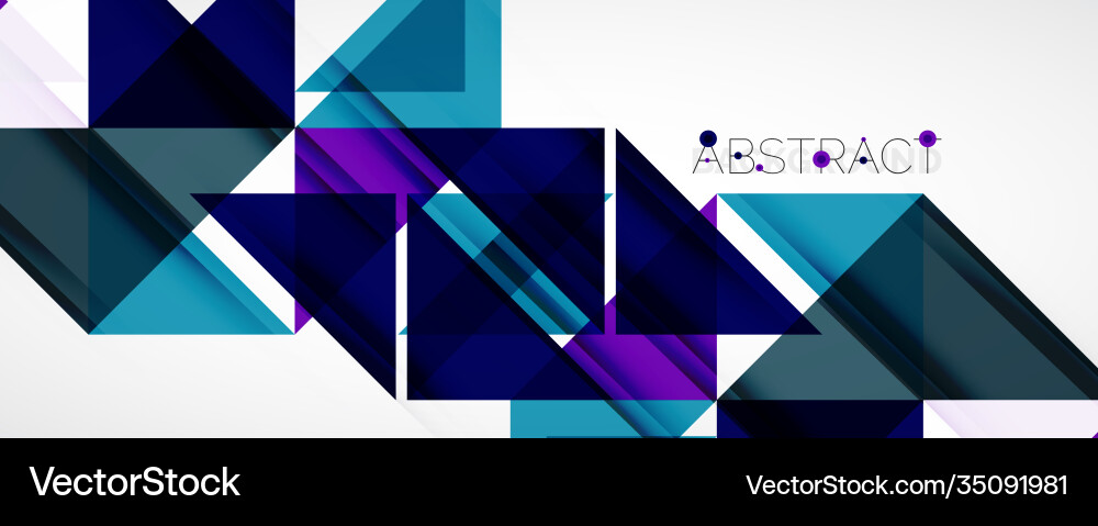 Geometric abstract background techno color Vector Image