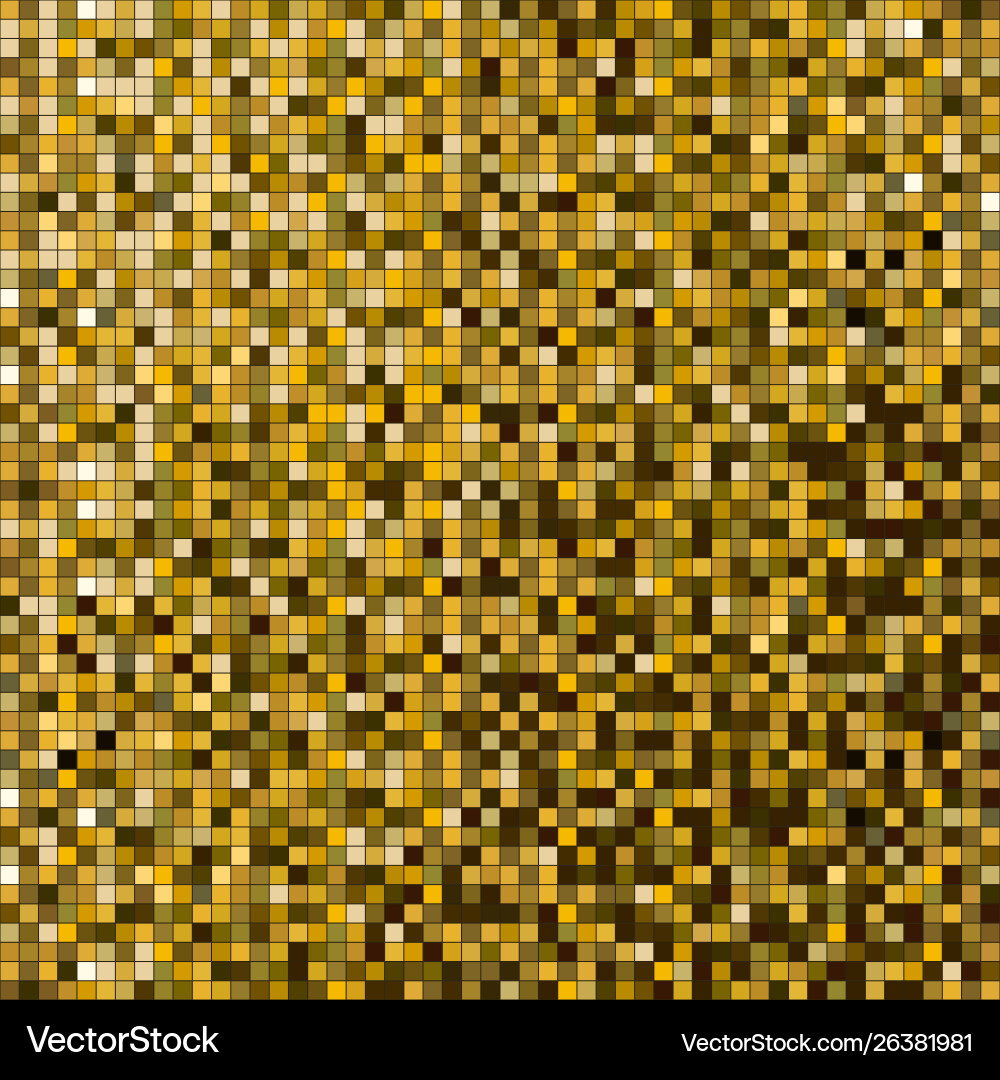 Gold square sparkle texture seamless pattern vector image