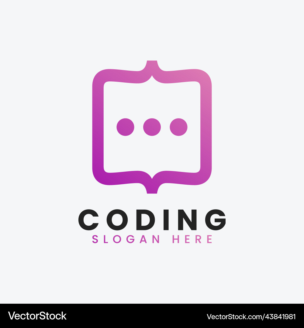 Moderne Computer Programmieren Logo Design Moderne Computer Programmieren Logo Design vektorbild