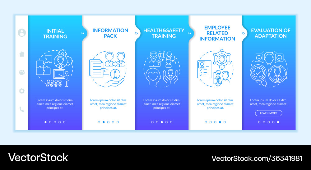 Provision privileges onboarding template Provision privileges onboarding template Vector Image