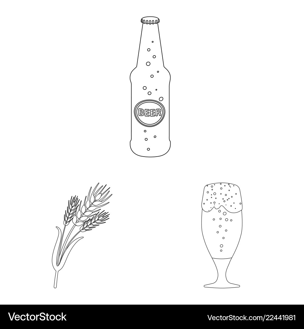 Pub and bar symbol set Pub and bar symbol set vector image