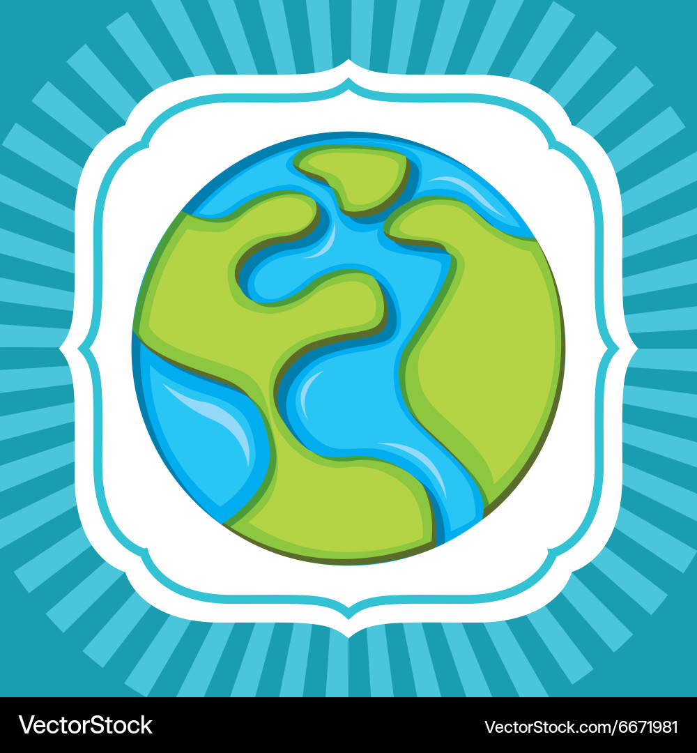 Save planet design vector image