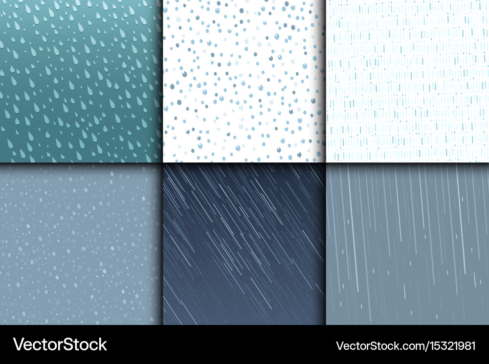 Seamless colorful rain drops pattern background Vector Image