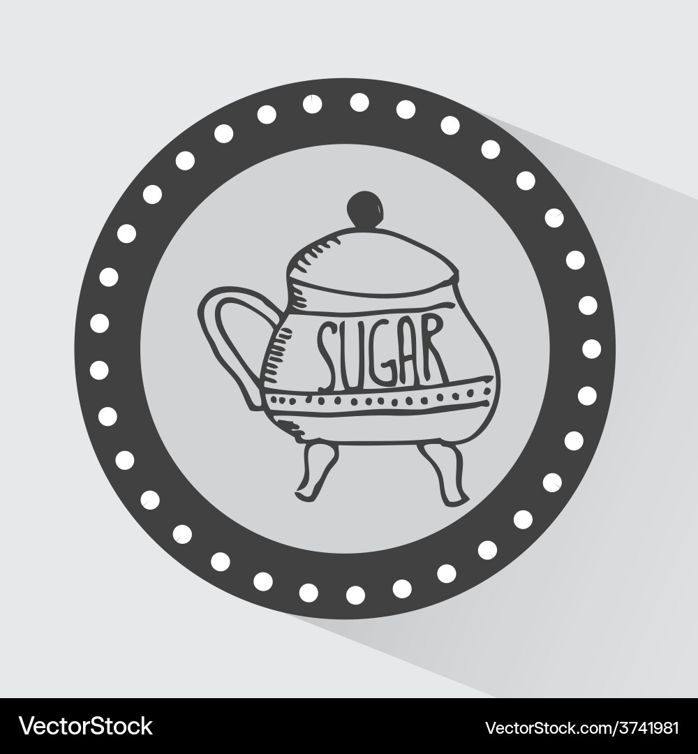Sugar container design Vector Image