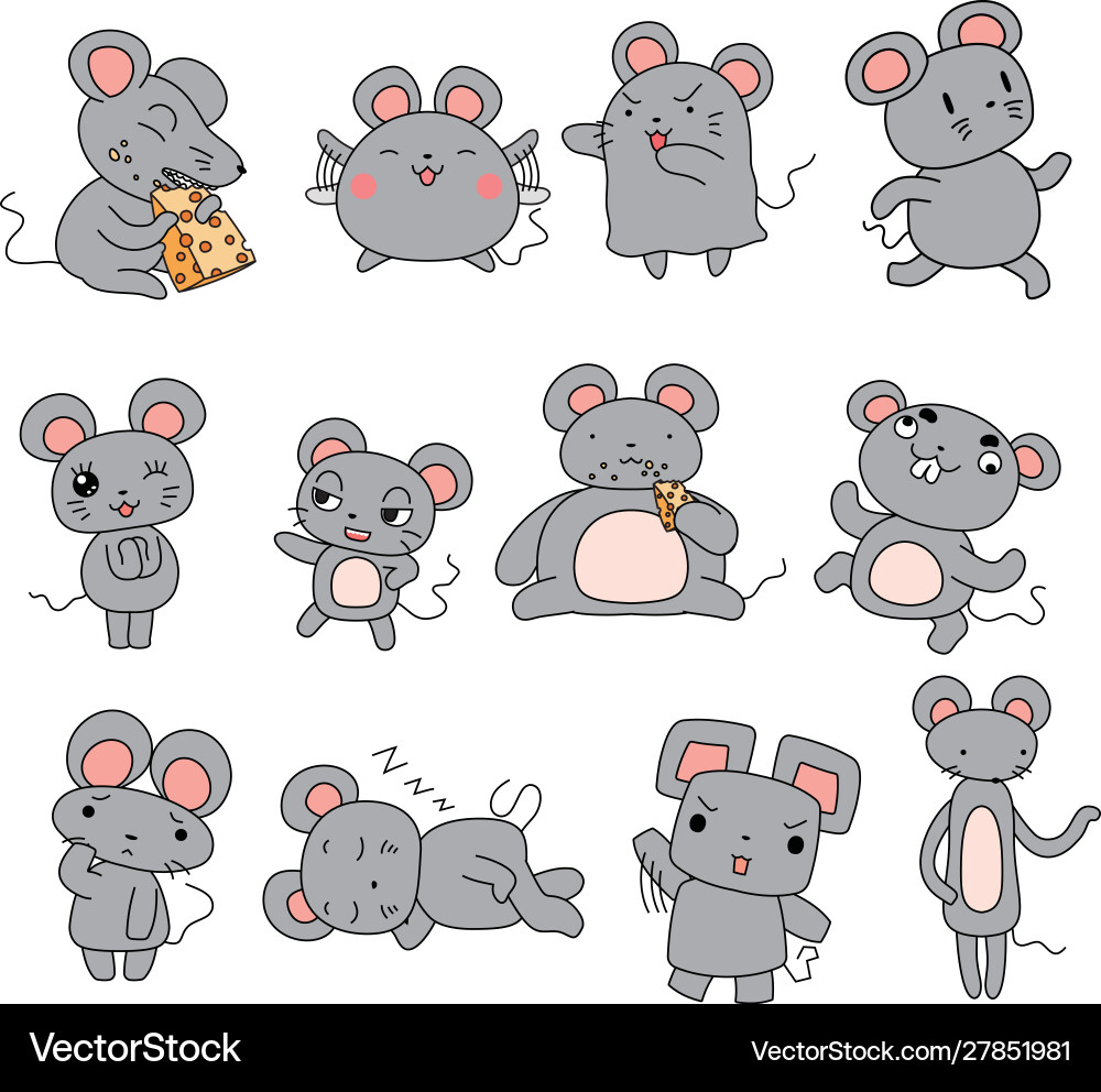 Various mouse character Vector Image