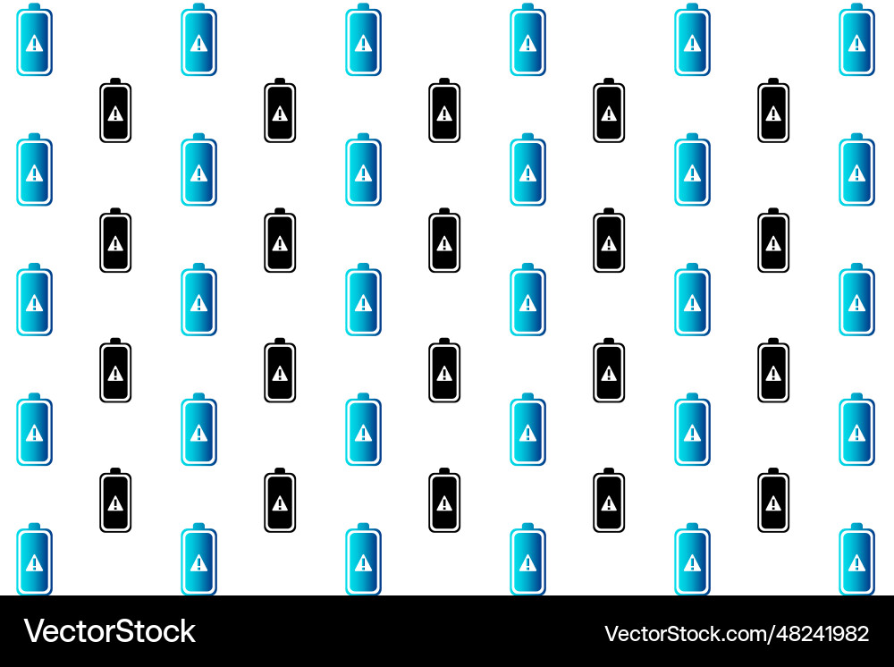 Abstract battery warning pattern background Abstract battery warning pattern background vector image