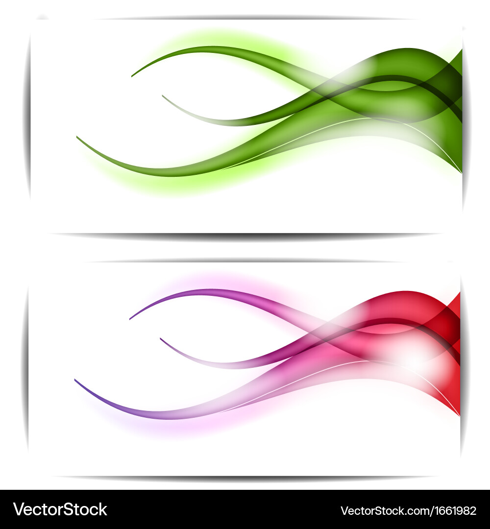 Abstract colored wave on background vector image
