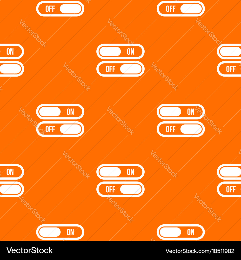 Button on and off pattern seamless vector image