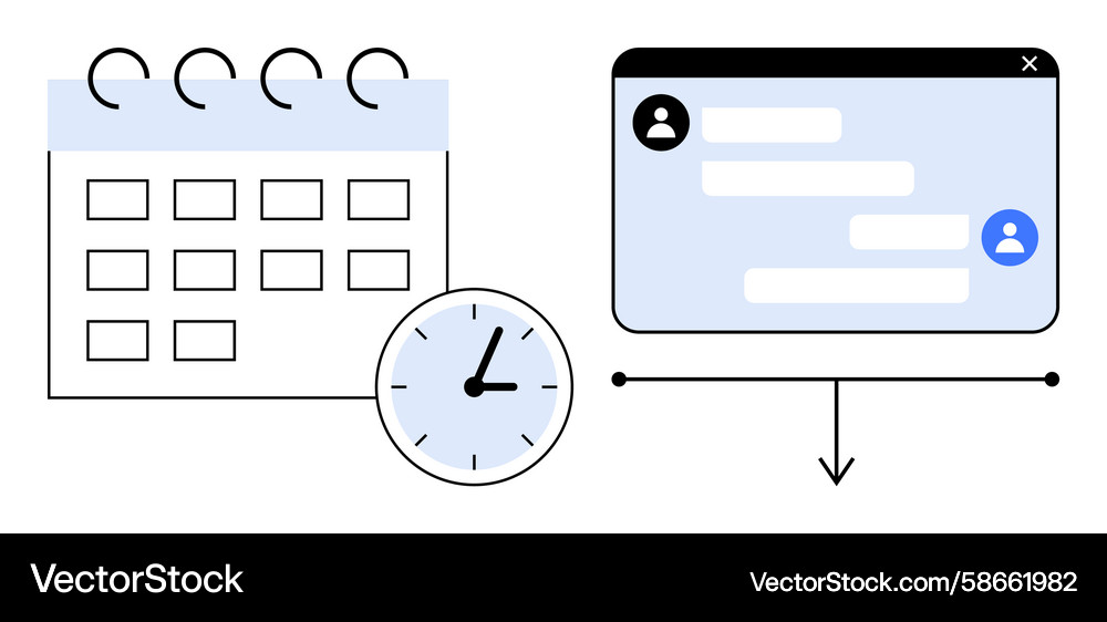 Calendar & Scheduling Concept Vector Image