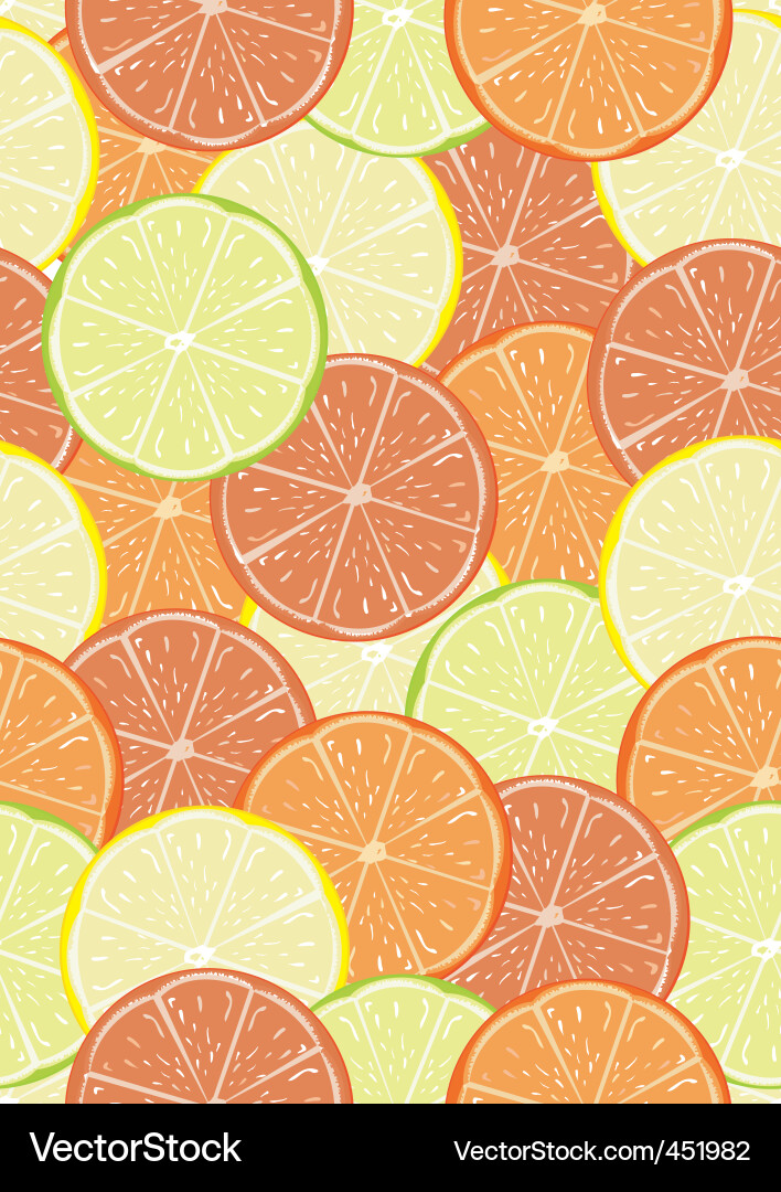 Citrus seamless pattern Vector Image
