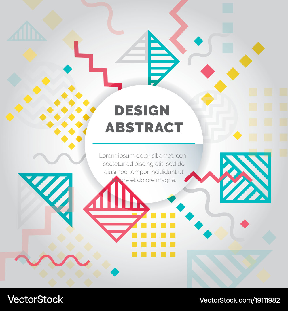 Design abstract geometric pattern and background vector image