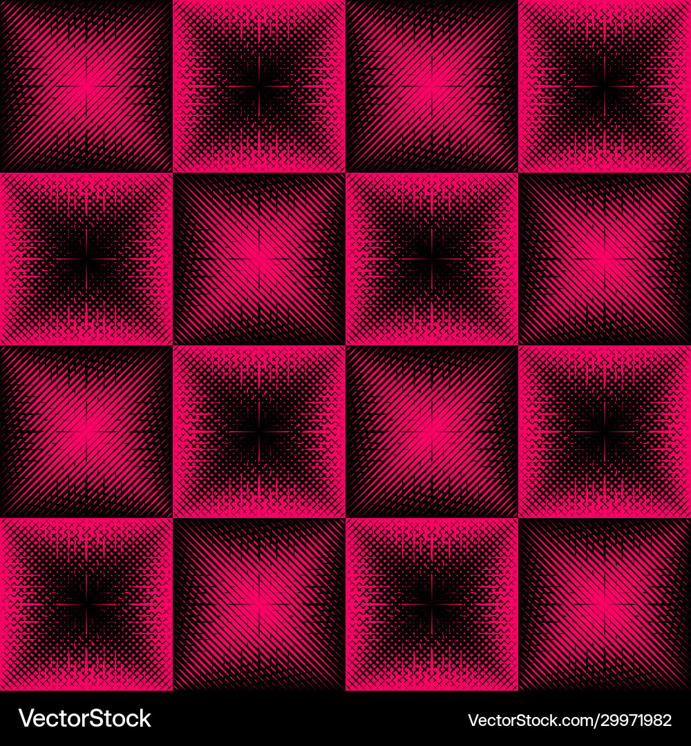 Halftone abstract seamless pattern Vector Image