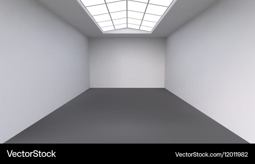 Modern Empty Office Space with Window vector image