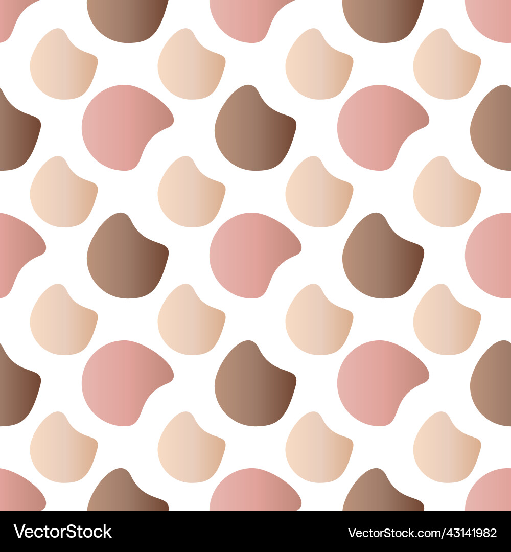 Pattern of abstract gradient shapes on white vector image