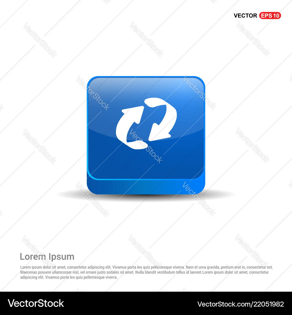 Reload Button - Circular Arrow vector image