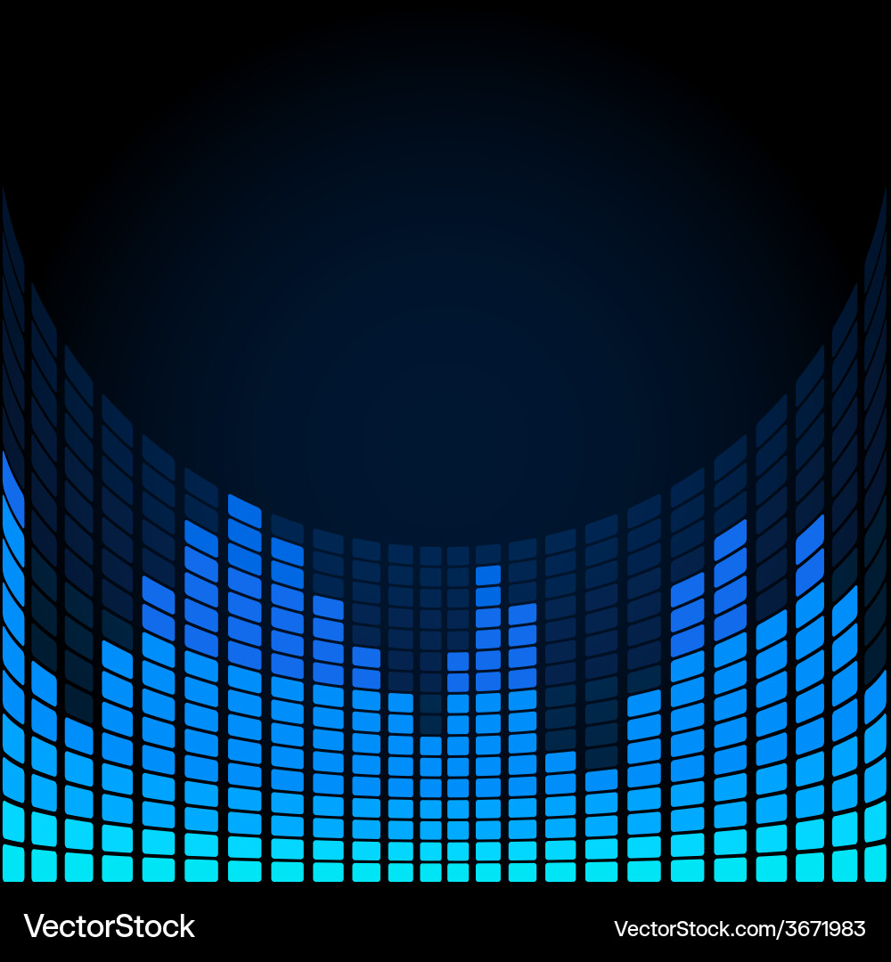 Digital Equalizer Spectrum vector image