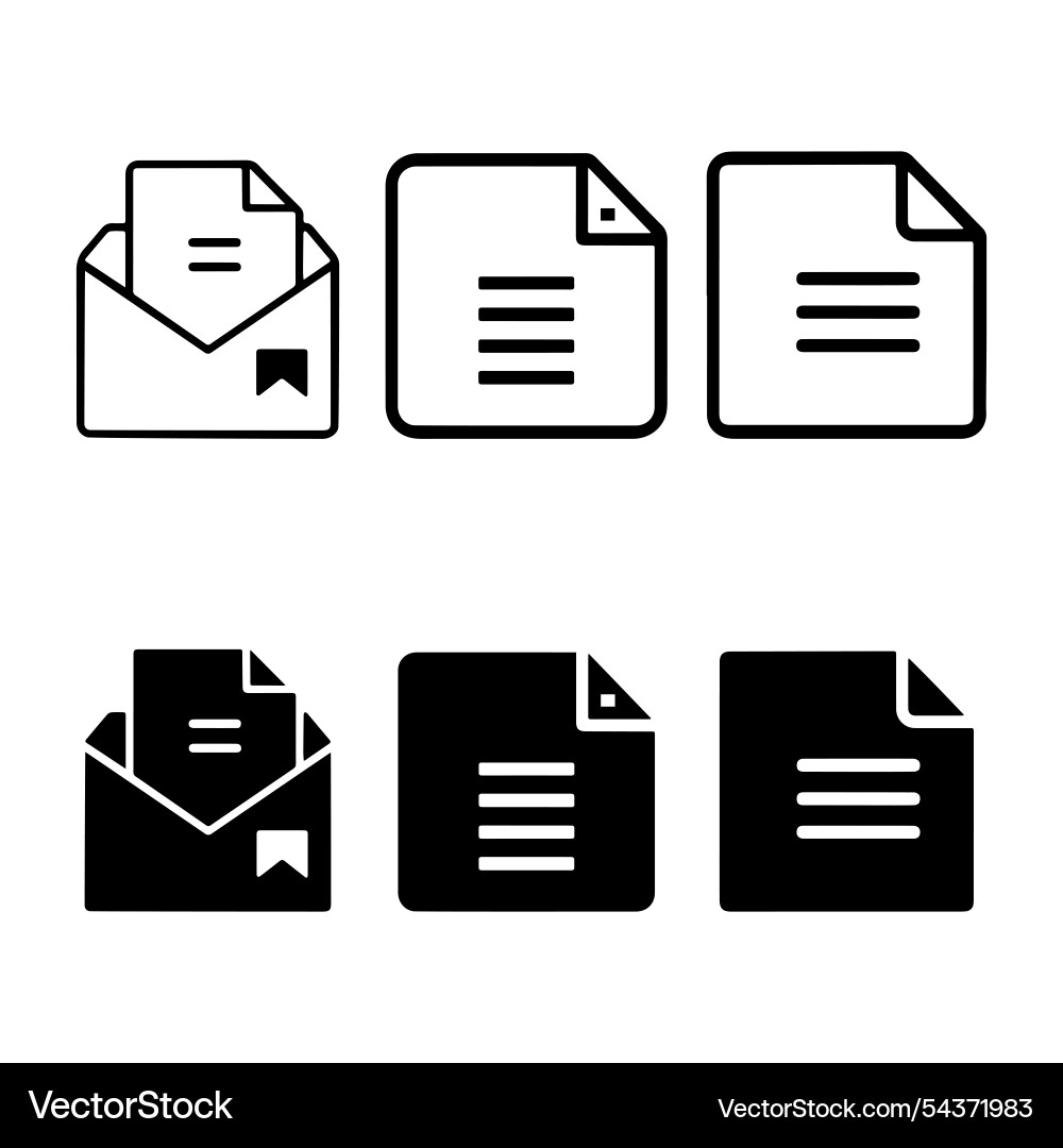 Document in folder icon Vector Image