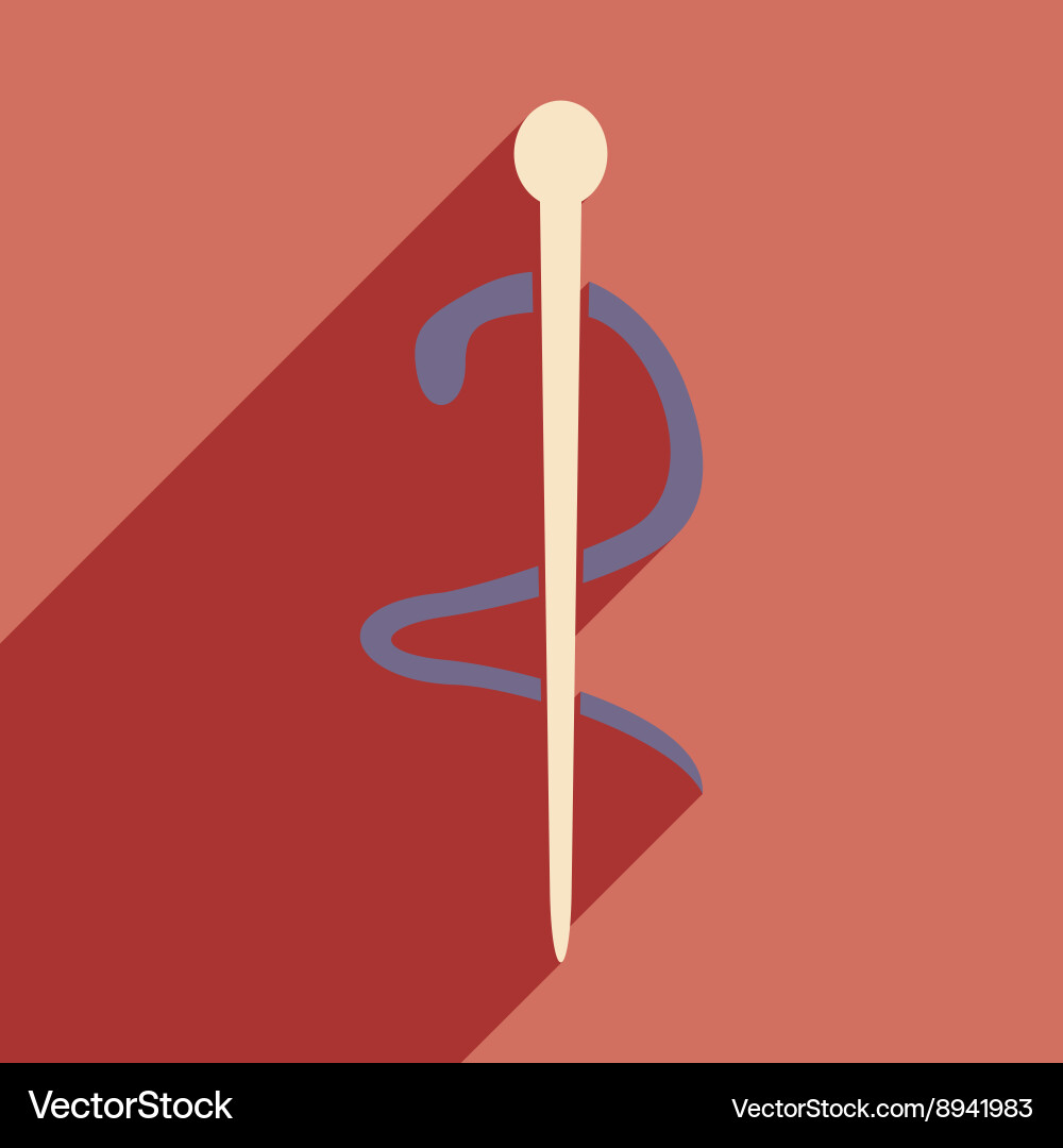 Flat with shadow icon and mobile application vector image